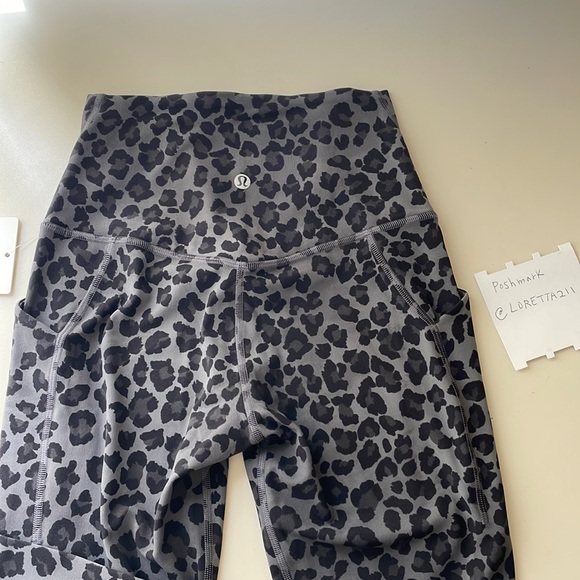 Lululemon Leopard Print Align Leggings - Picture 7 of 8